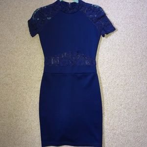 Charlotte Russe Blue Body Con Short Dress